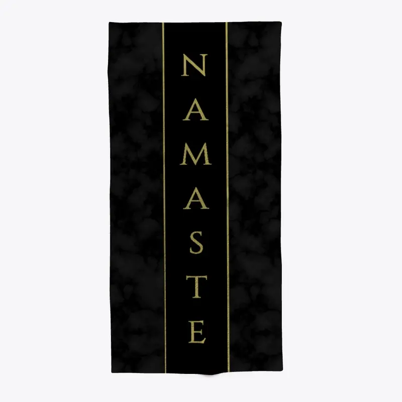 Namaste Beach Towel by Yoga Threads