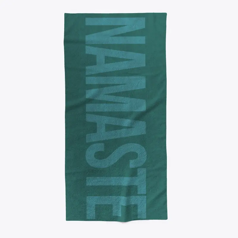 Namaste Beach Towel by Yoga Threads