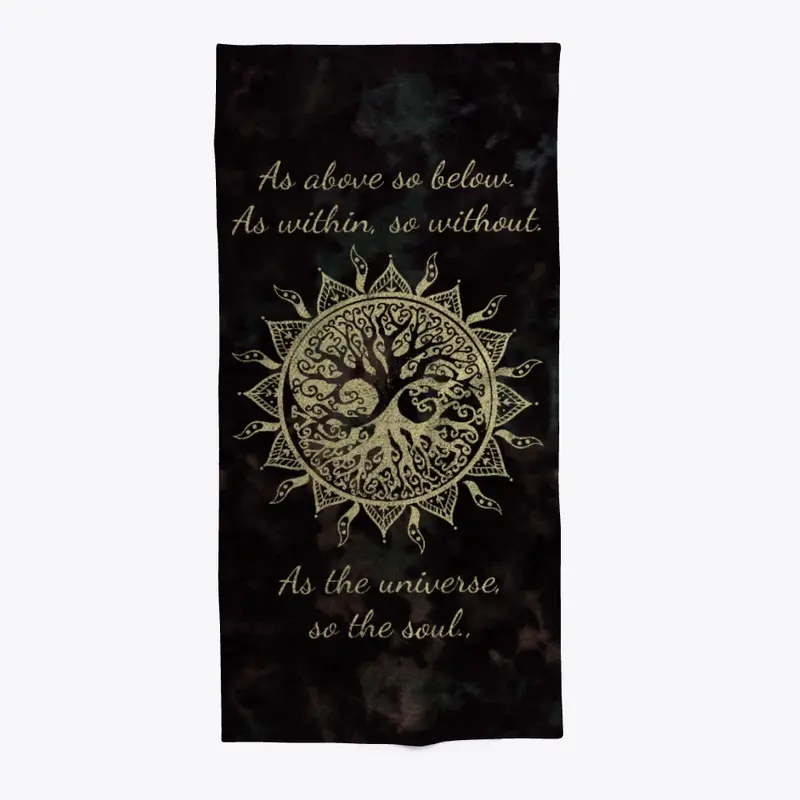 As Above So Below Beach Towel 