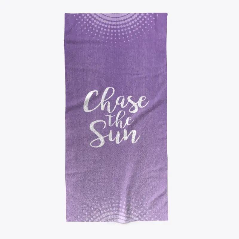 Chase The Sun Beach Towel by Yoga Thread