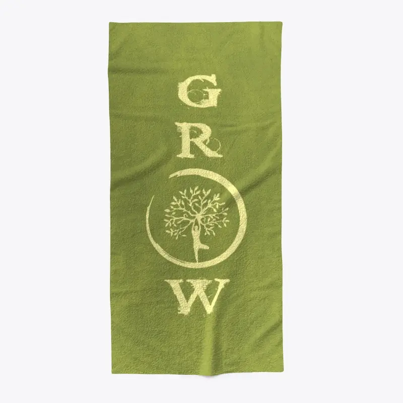 Grow Beach Towel by Yoga Threads